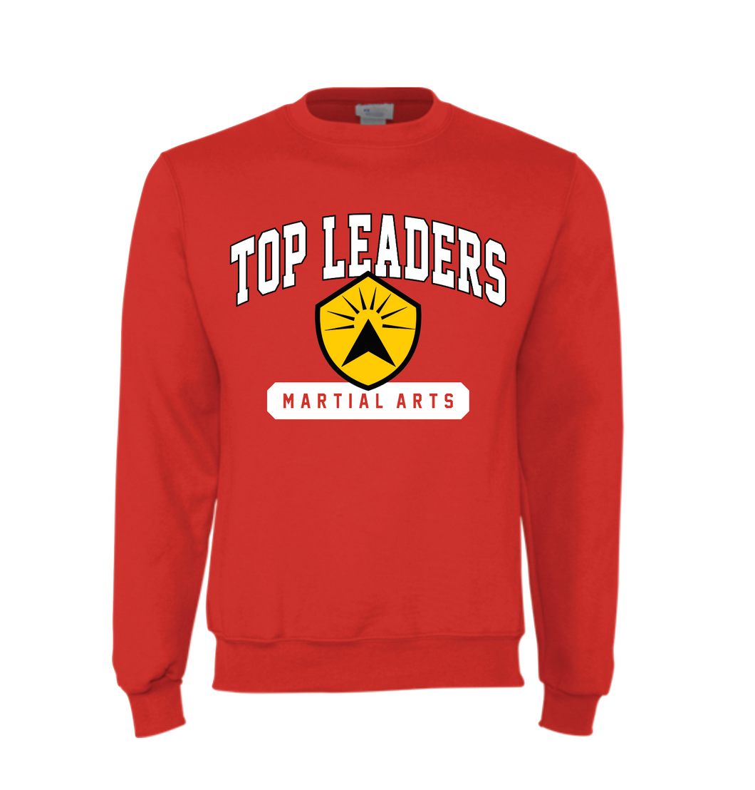 On Top Crew Sweatshirt by Champion in Red