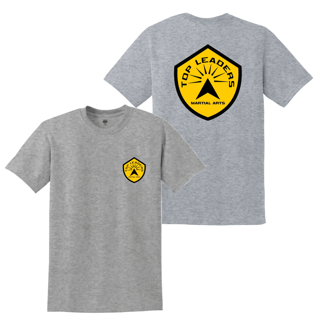 Badge of Honor SS Tee in Grey Htr