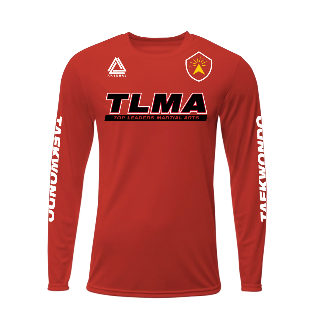 TLMA LS DriFit Tee in Red