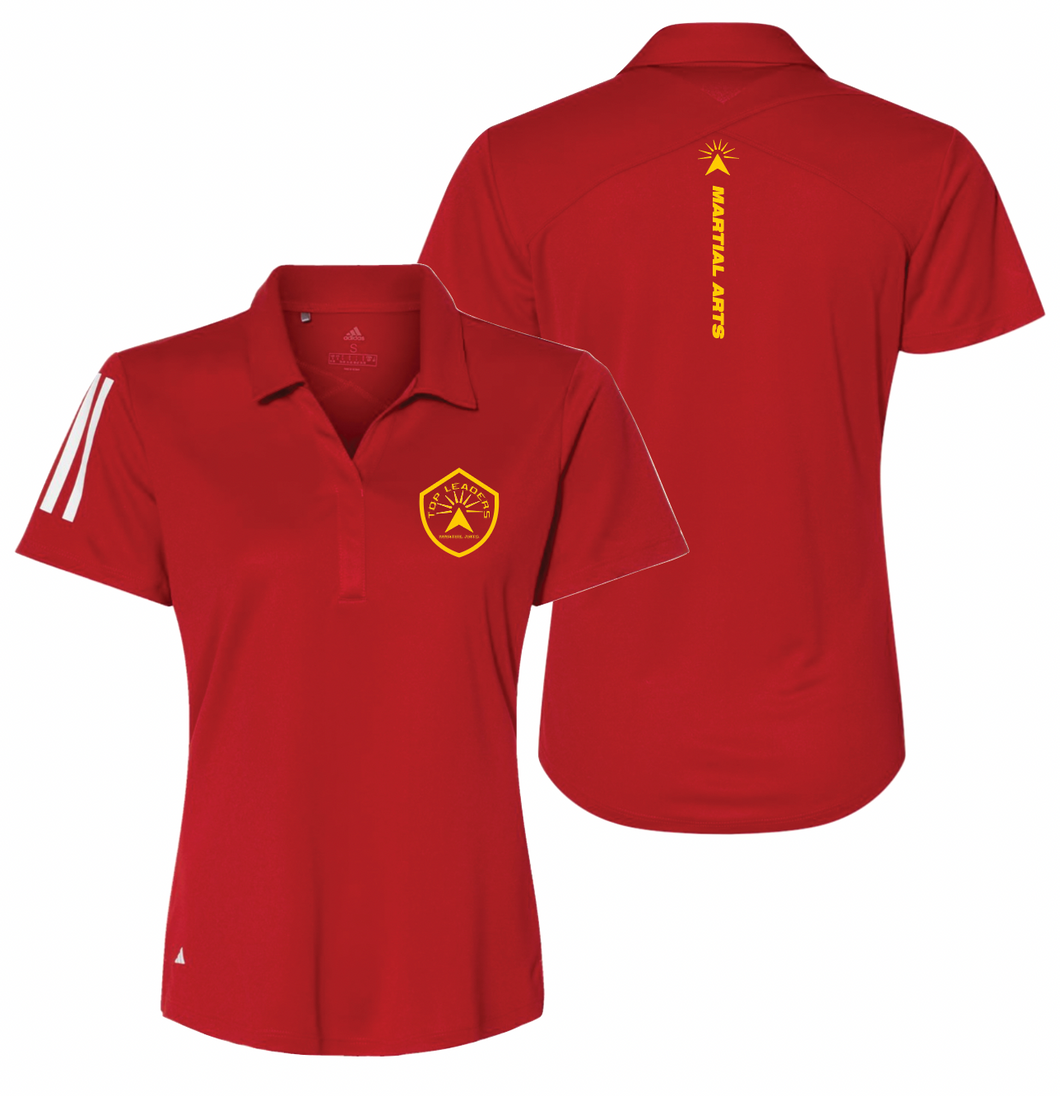 PRIME Womens Performance Polo by adidas in Red
