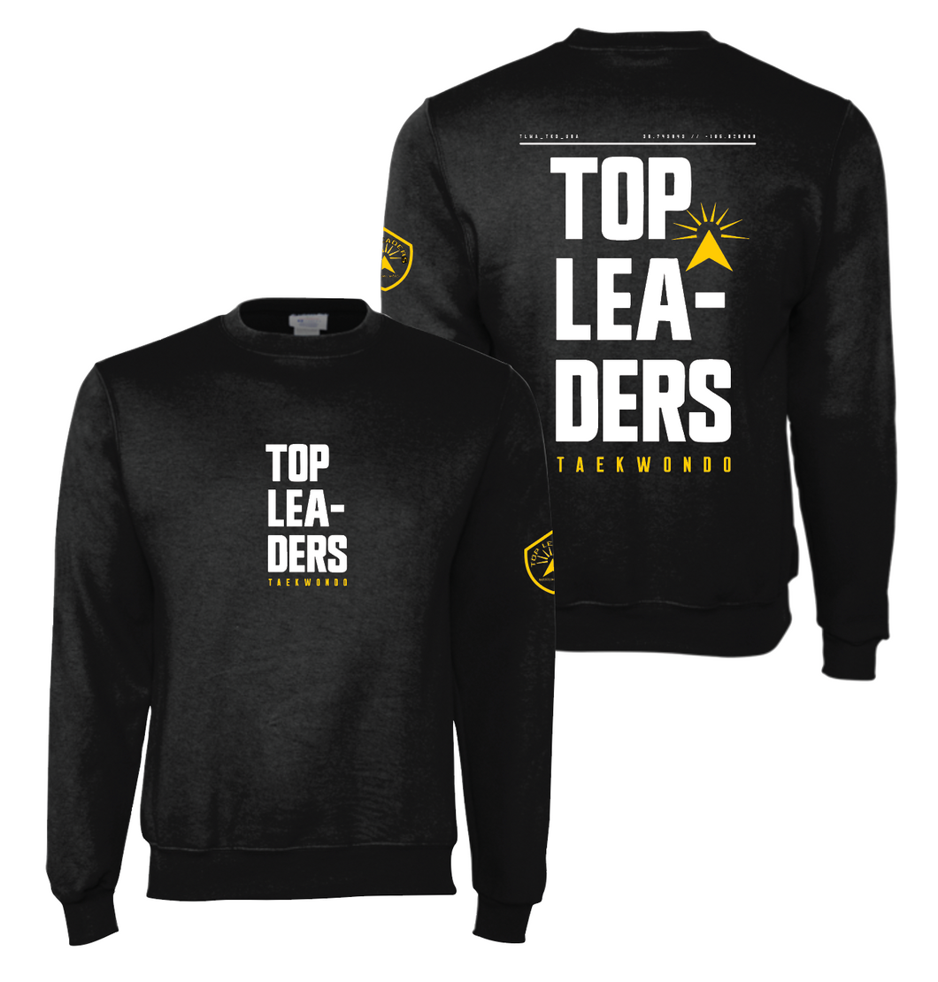 Lead From The Top Crew Sweatshirt by Champion in Black